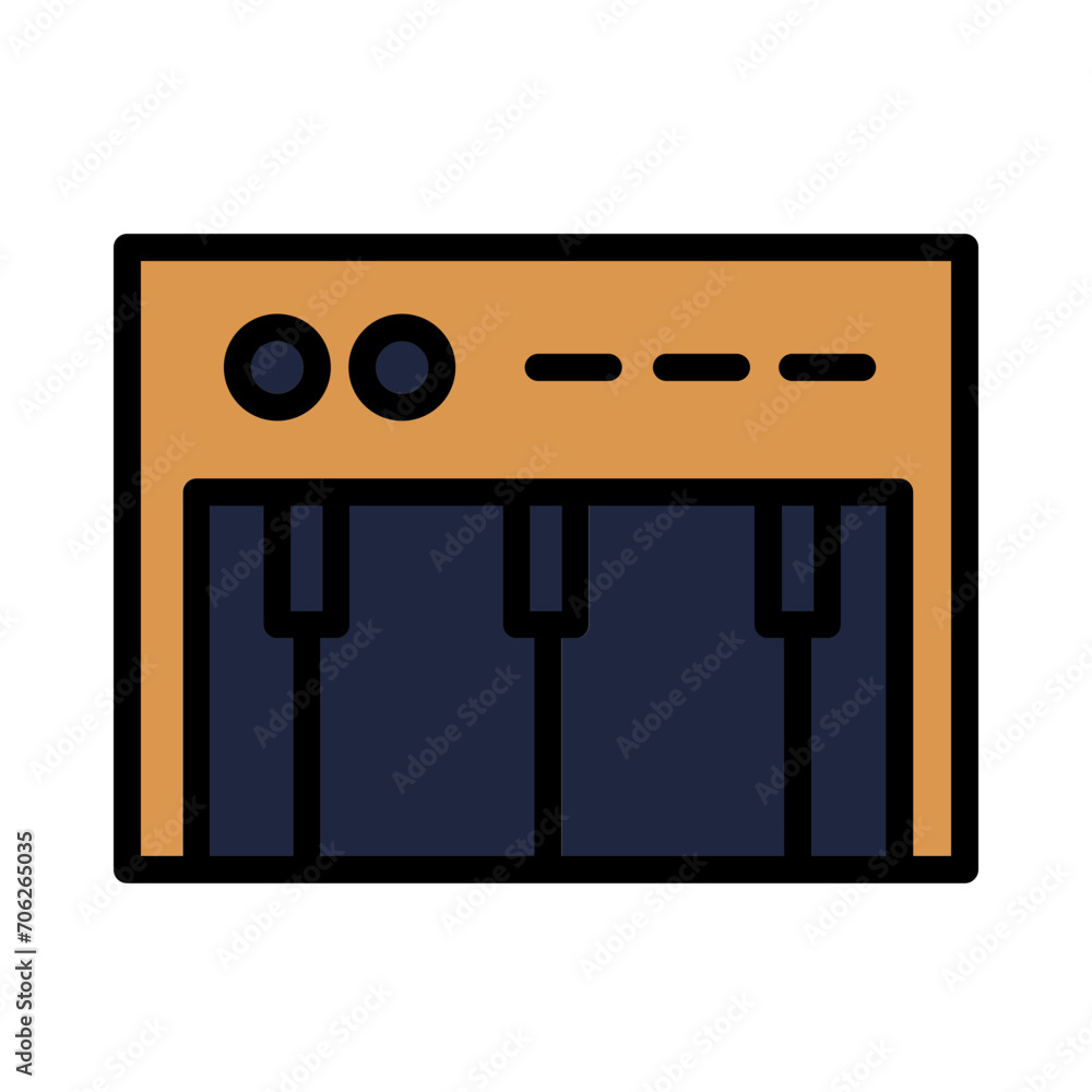 Audio Melody Music Filled Outline Icon Audio Melody Music Filled Outline Icon