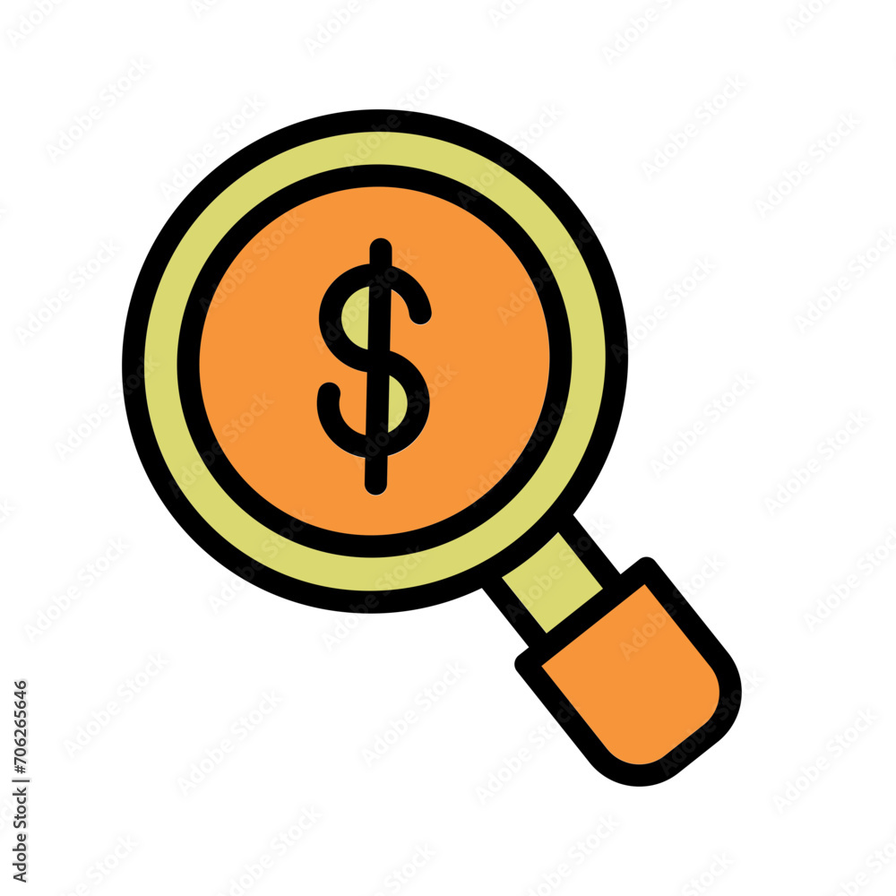 Audit Financial Analysis Filled Icon Outline Audit Financial Analysis Filled Icon Outline