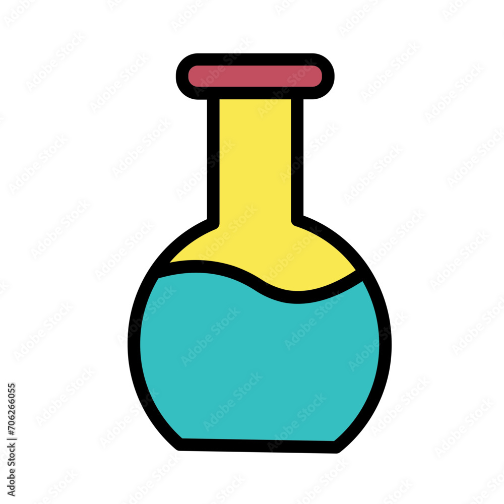 Beaker Chemical Chemistry Filled Outline Icon Beaker Chemical Chemistry Filled Outline Icon