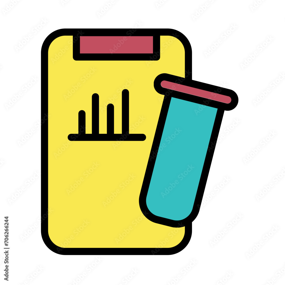 Research Science Test Filled Outline Icon Research Science Test Filled Outline Icon
