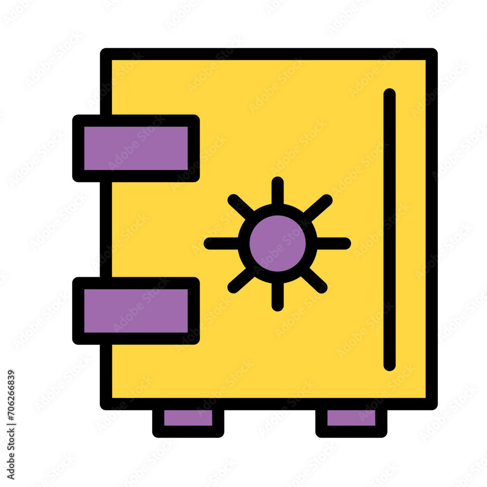 Asset Bank Box Filled Outline Icon Asset Bank Box Filled Outline Icon