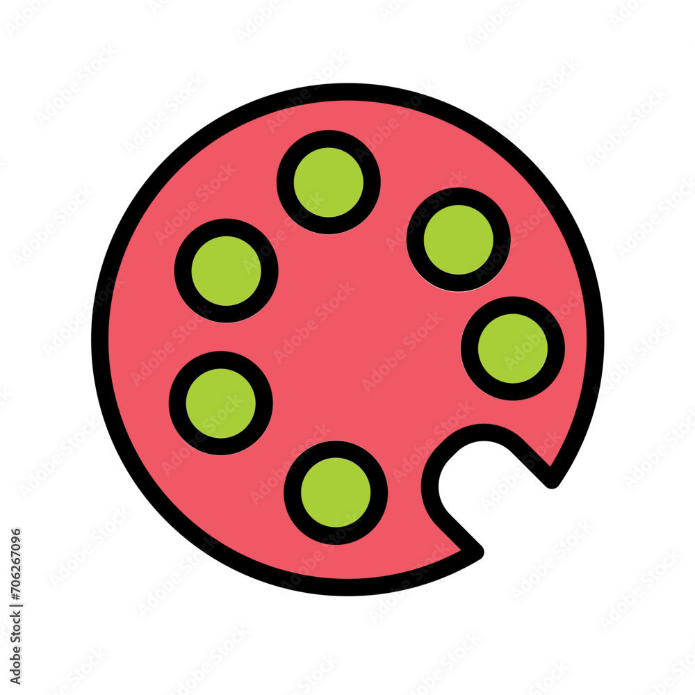 Art Color Paint Filled Outline Icon Art Color Paint Filled Outline Icon