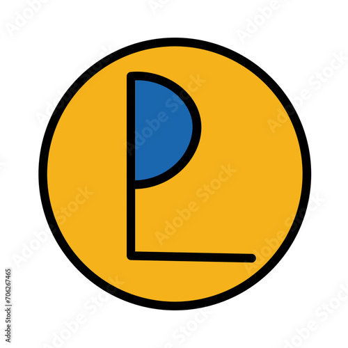 Astronomy Dwarf Planet Filled Outline Icon