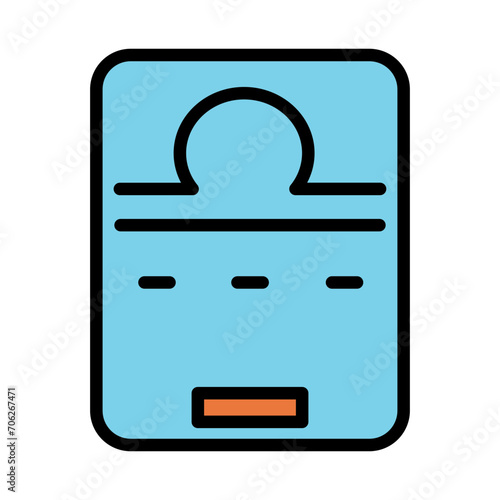 Astrology Smartphone Zodiac Filled Outline Icon