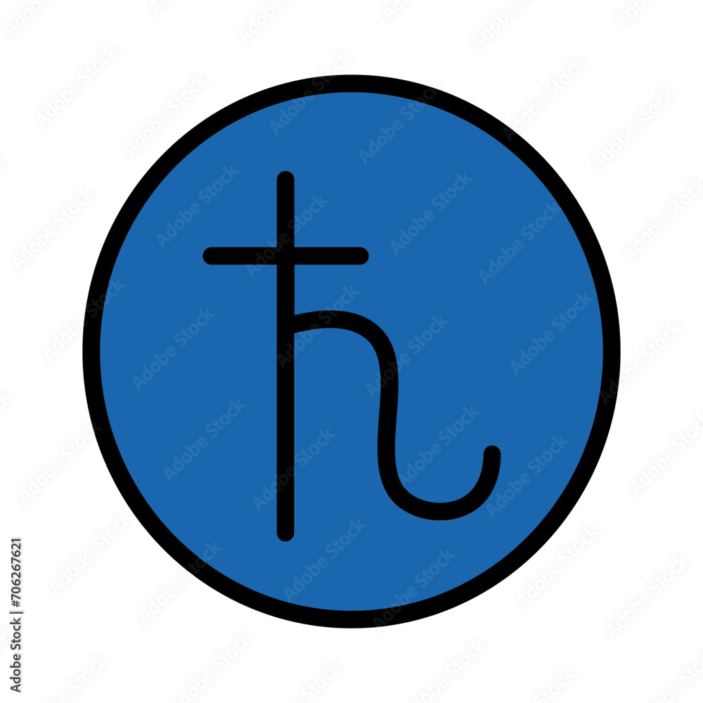 Saturn Spiritual Zodiac Filled Outline Icon Saturn Spiritual Zodiac Filled Outline Icon