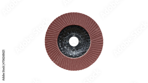 Grit angle grinder disk isolated on transparent background