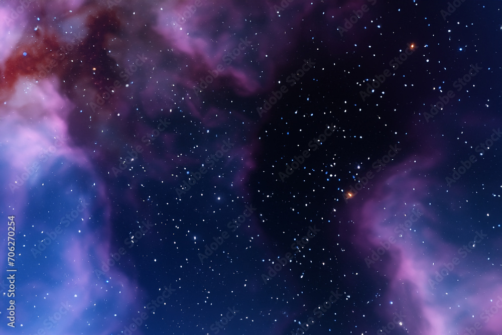 Naklejka premium nebula space background