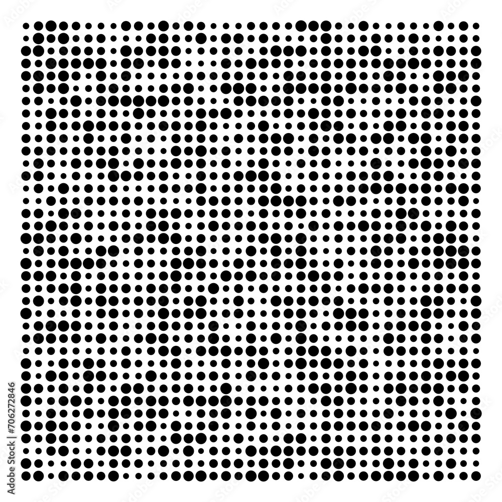 black and white dots