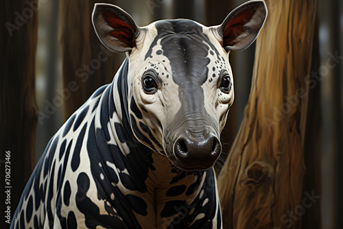 the beauty of tapir fur patterns © Queensof