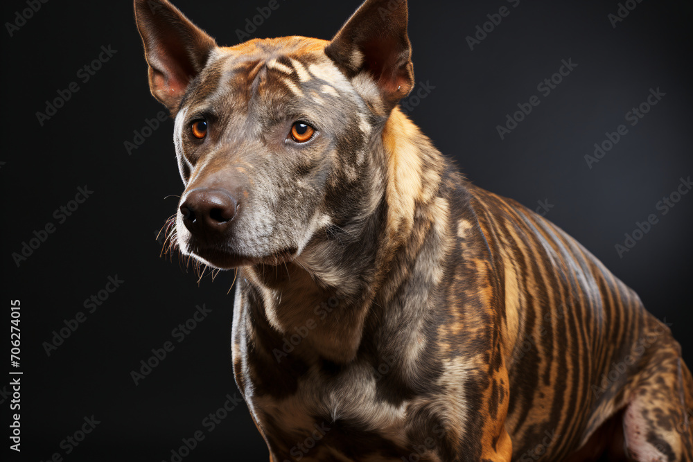  Tasmanian Tiger Thylacine realistic close up photograpy