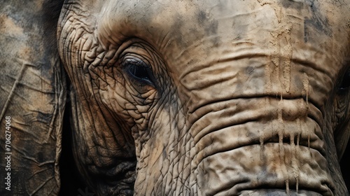 Close up of an elephant's face  © Faisal