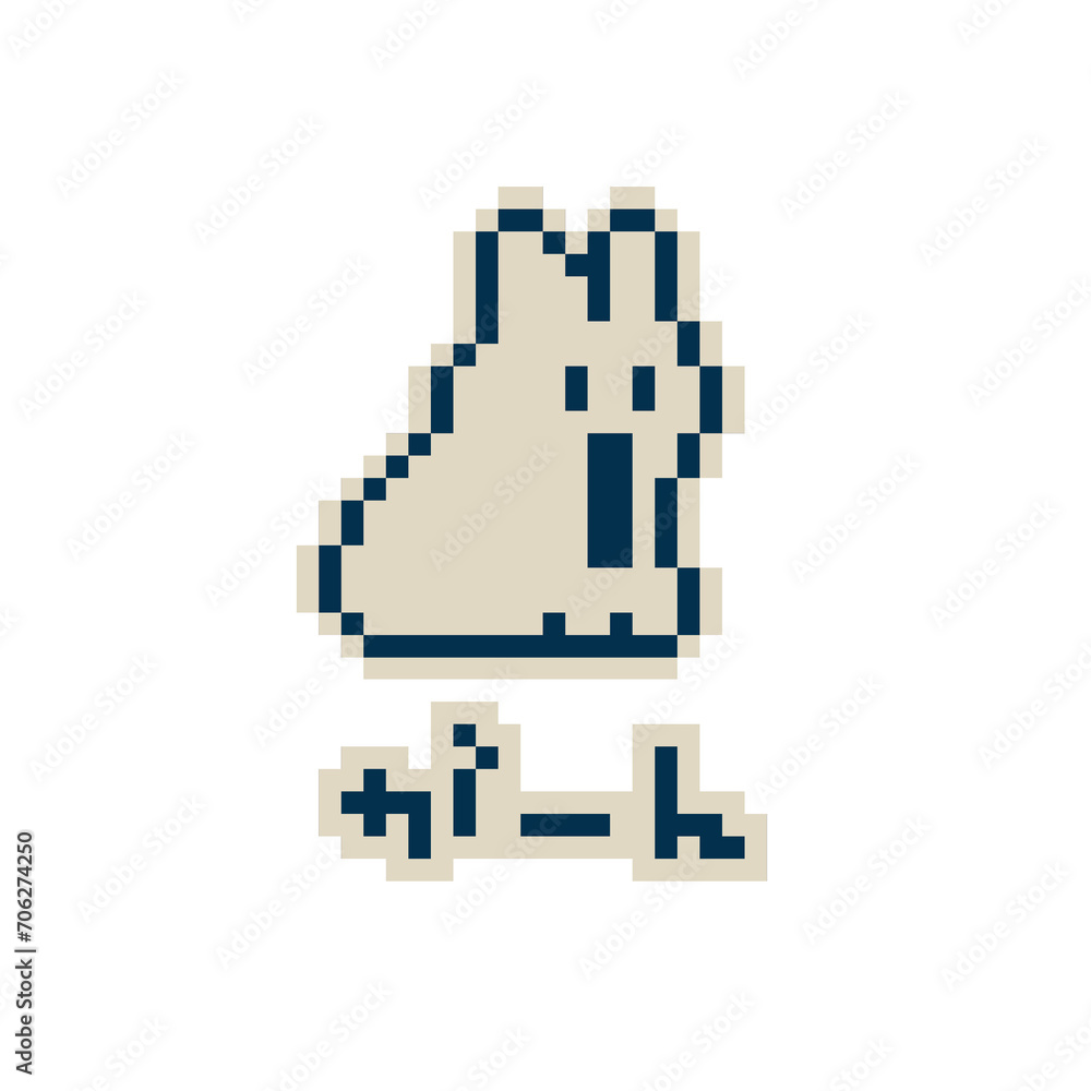 ドット絵のうさぎ ドット絵のうさぎ