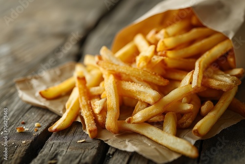 French fries advertising photo.