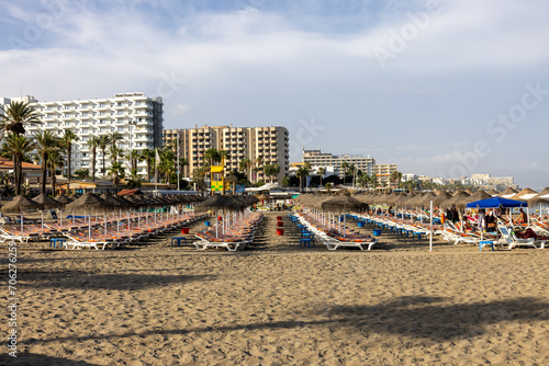 La Carihuela beach in Torremolinos, Malaga, Costa del Sol, Spain photo