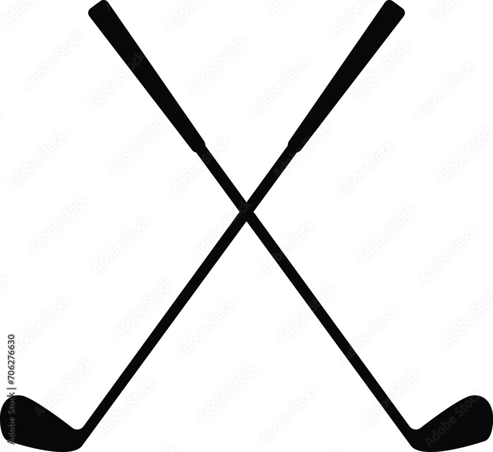 Pair of iron or wedge golf club flat vector icon, Close up of iron or wedge golf club flat vector, isolated on transparent background, used for sports, mobile, app, logo design, websites or UI. Pair of iron or wedge golf club flat vector icon, Close up of iron or wedge golf club flat vector, isolated on transparent background, used for sports, mobile, app, logo design, websites or UI.