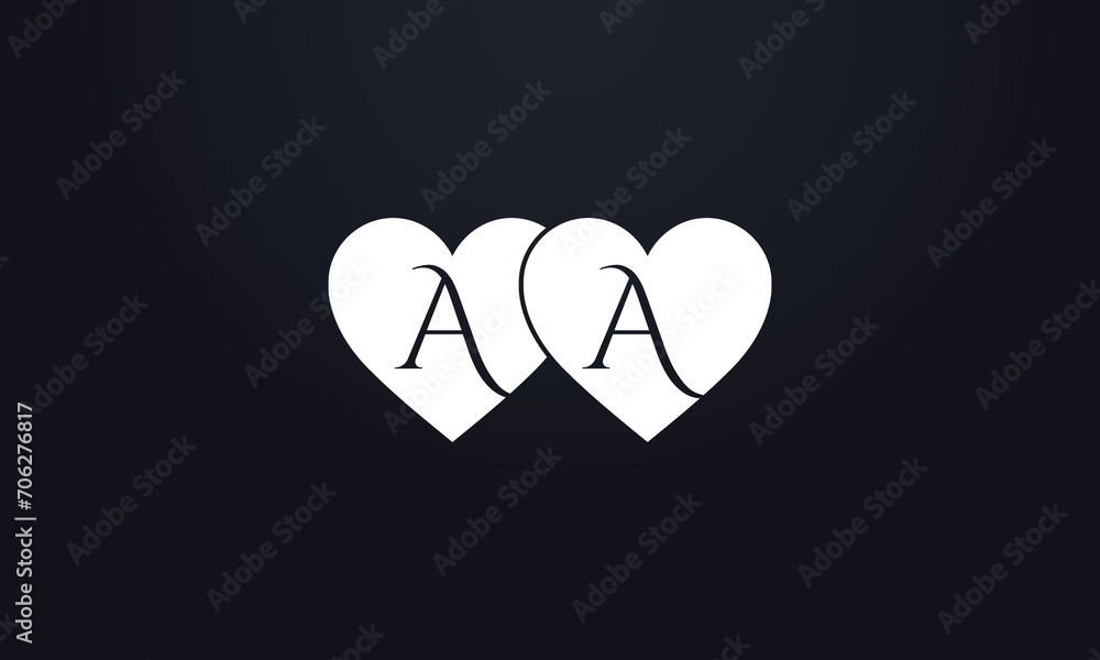 Hearts shape AA. Red heart sign letters. Valentine icon and love symbol. Romance love with heart sign and letters. Gift red love Hearts shape AA. Red heart sign letters. Valentine icon and love symbol. Romance love with heart sign and letters. Gift red love