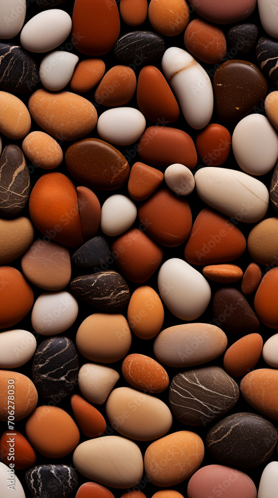 brown pebbles, AI Generative. brown pebbles, AI Generative.