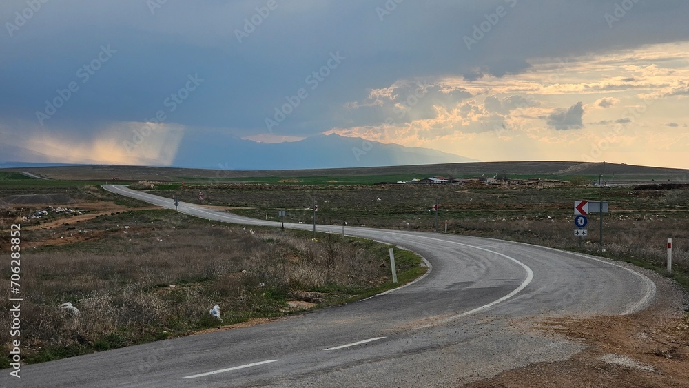 Fototapeta premium driving on highway