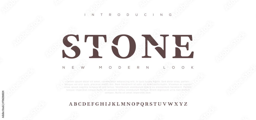 Stone Abstract sport modern alphabet fonts. Typography technology electronic sport digital game music future creative font. vector illustration - obrazy, fototapety, plakaty 