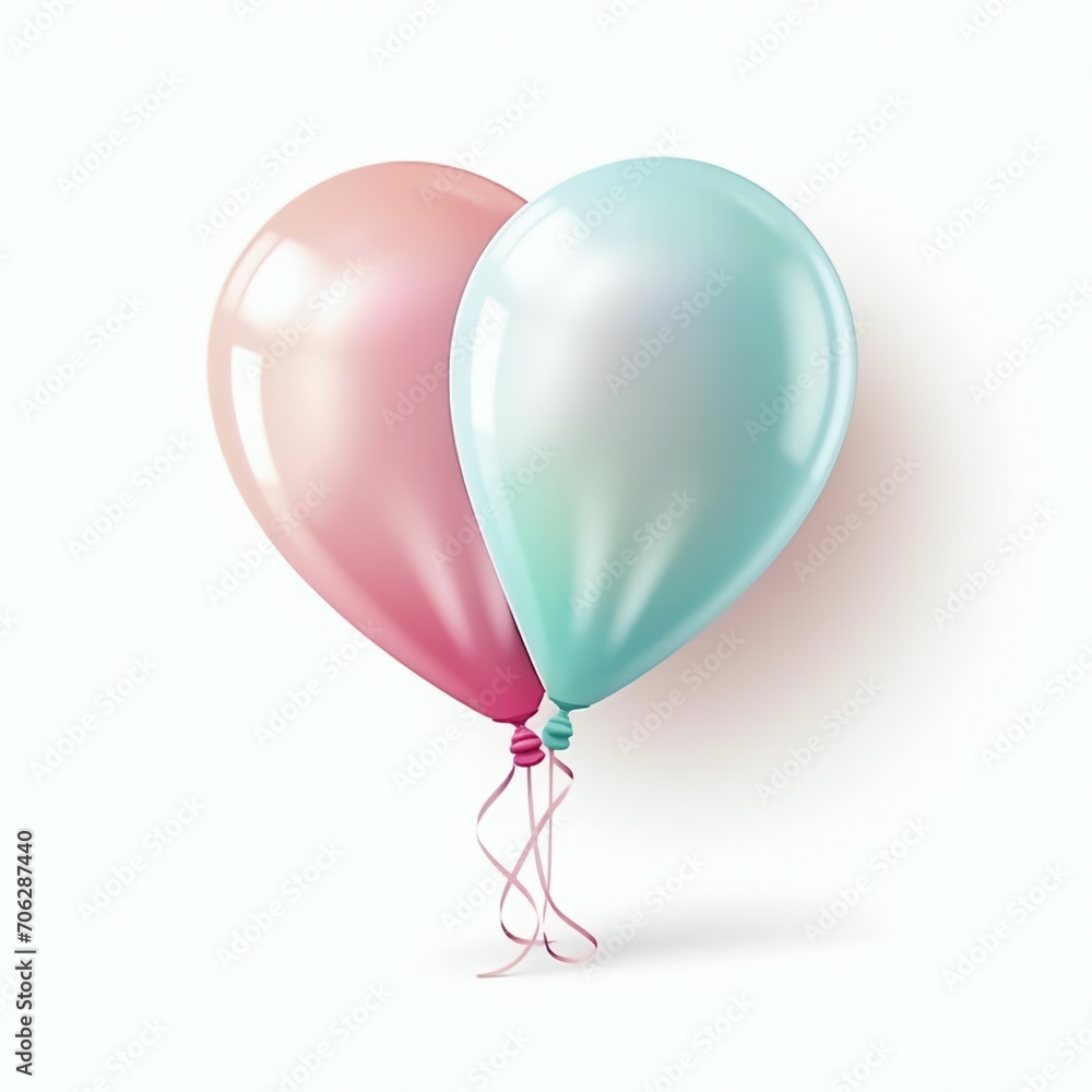 Heart balloons for Valentine's day and celebration isolated on white background. Heart balloons for Valentine's day and celebration isolated on white background.
