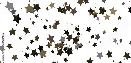 golden stars - 3d