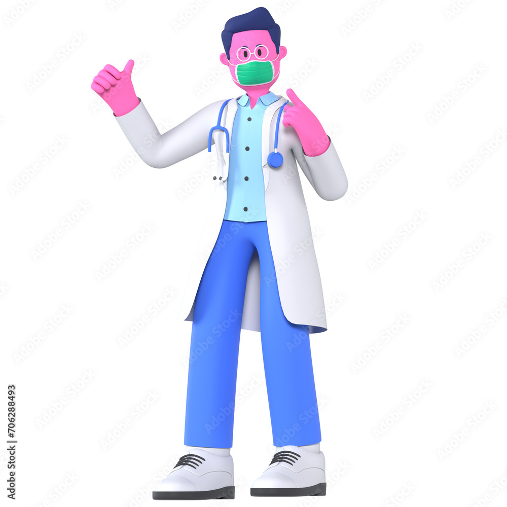 Male Doctor Wearing Mask Medical Healthcare Hospital
