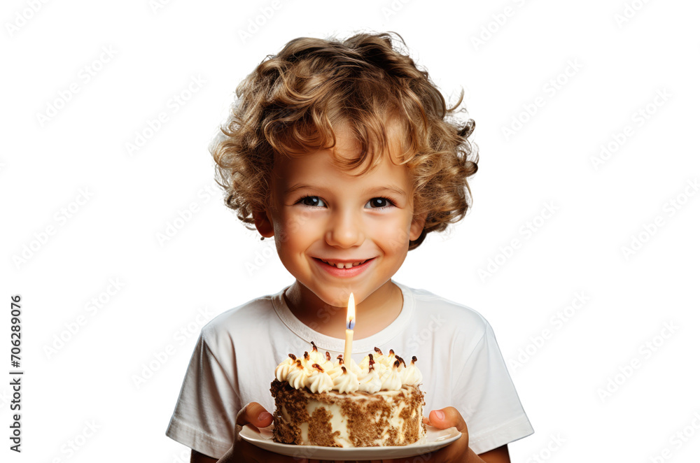 Kid birthday, baby boy and birthday cake with one candle isolated on white transparent, PNG Kid birthday, baby boy and birthday cake with one candle isolated on white transparent, PNG