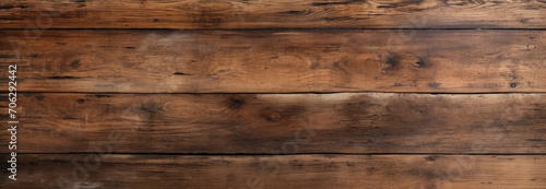 Close Up of Wooden Plank Wall in Natural Brown Color