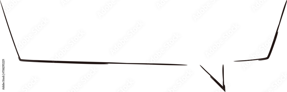 Square handwritten speech bubble frame, slim marker style
Square handwritten speech bubble frame, slim marker style