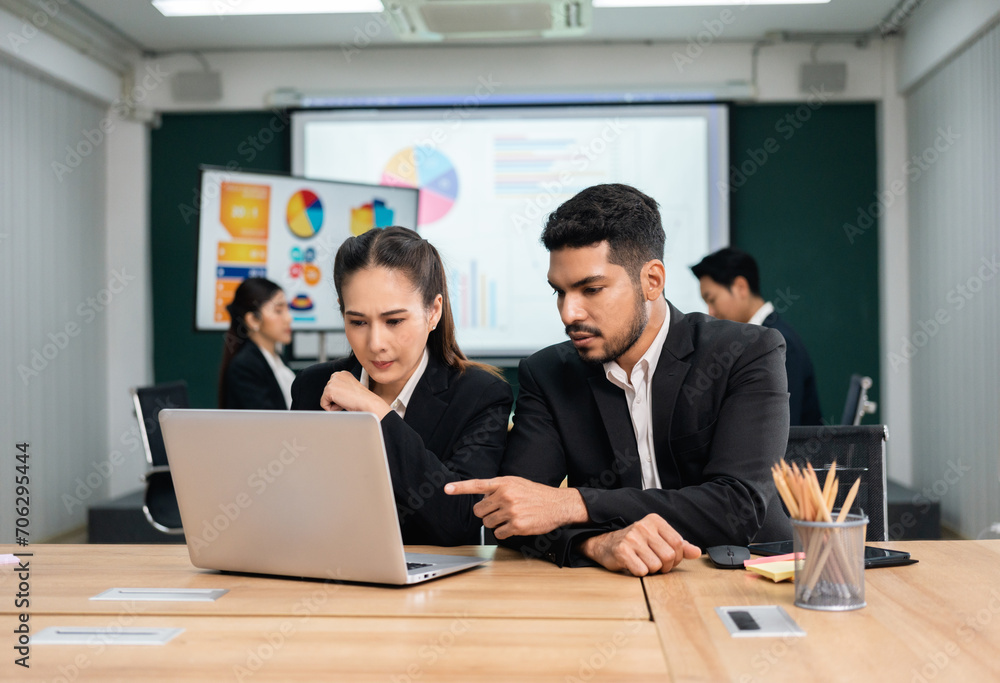 Asian business people team analyzing statistics financial. Team of businesspeople Meeting Conference Discussion Corporate Concept in office. Asian business people team analyzing statistics financial. Team of businesspeople Meeting Conference Discussion Corporate Concept in office.