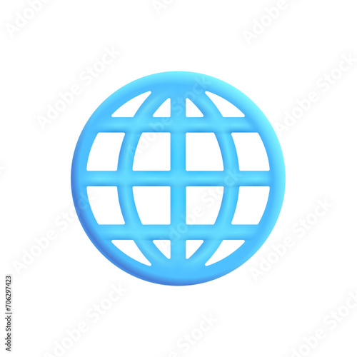 Globe with Meridians