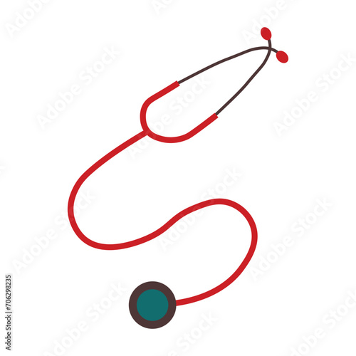 ikon stetoskop terisolasi ilustrasi vektor pada latar belakang transparan putih