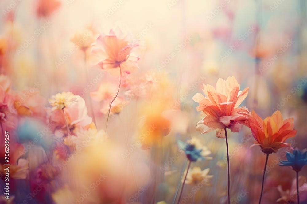 Obraz premium watercolor art of beautiful flowers generative ai