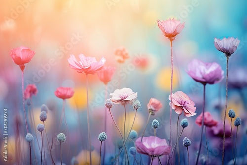 watercolor art of beautiful flowers generative ai