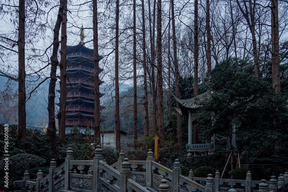 temple in the morning temple in the morning