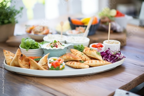 assorted mini calzones for party snacks