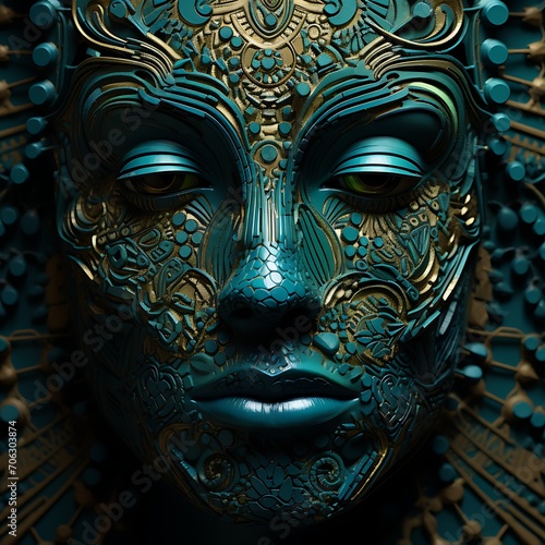 Ornamental Expressions: Creative Artistic Face Ornamentation, Artistry Unleashed: Innovative and Expressive Face Ornament Art, Ornamental Elegance: Intricate and Creative Face Artistry.