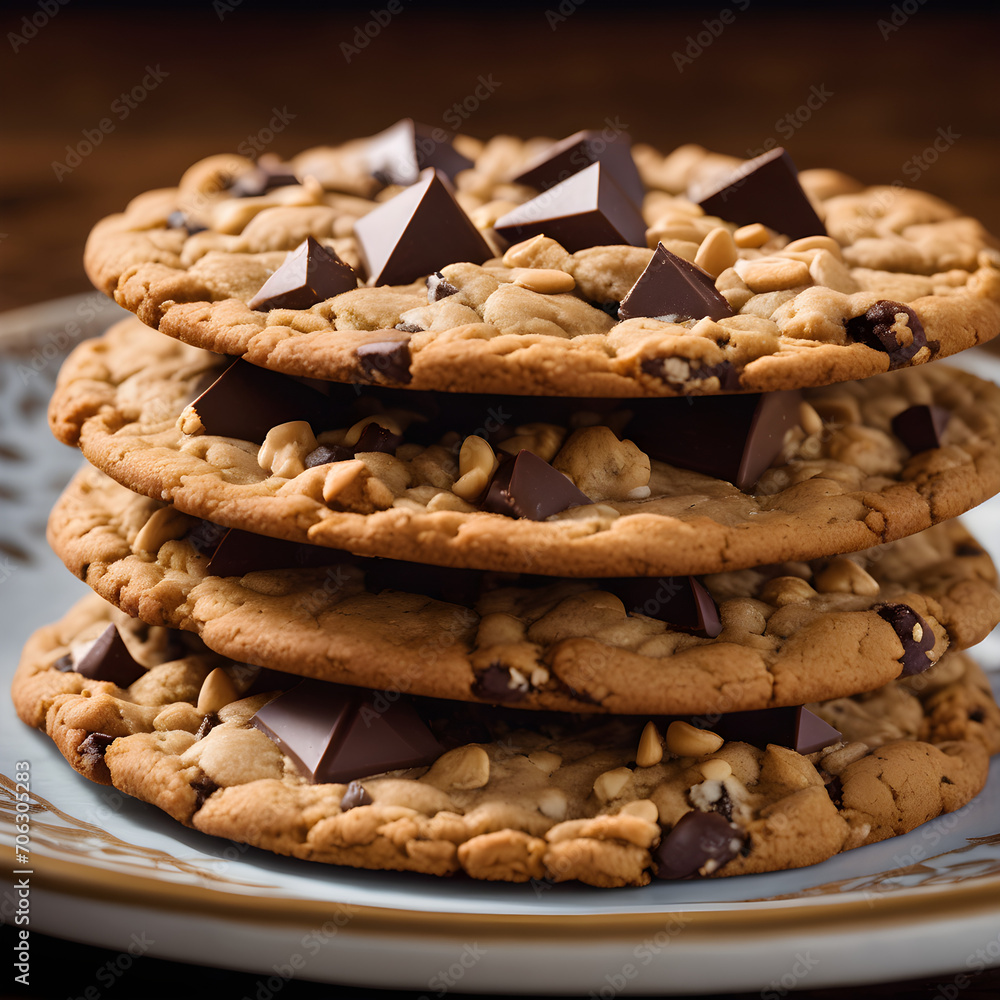 Fototapeta premium chocolate chip cookie