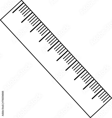 Ruler icon. Replaceable vector design