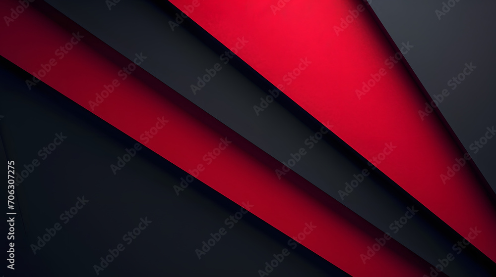 Red black shapeless flat abstract technology business background with stripes cubes