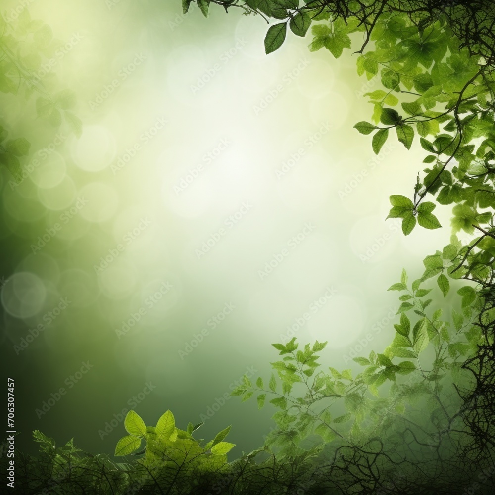 neutral background with green leaves on the theme of environmental protection neutral background with green leaves on the theme of environmental protection