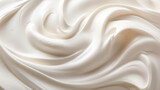 ホイップクリーム、生クリームの写真(高級、牛乳) A picture of whipped cream . Generative AI 