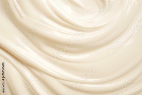 ホイップクリーム、生クリームの写真(高級、牛乳) A picture of whipped cream . Generative AI 