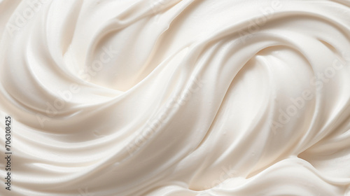 ホイップクリーム、生クリームの写真(高級、牛乳) A picture of whipped cream . Generative AI 