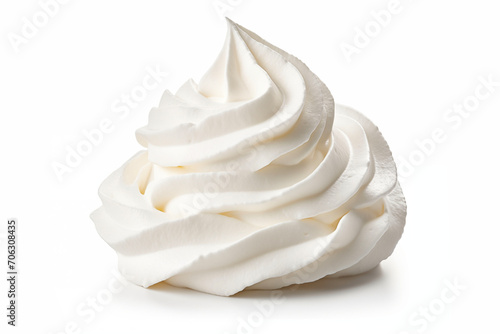 ホイップクリーム、生クリームの写真(高級、牛乳) A picture of whipped cream . Generative AI 