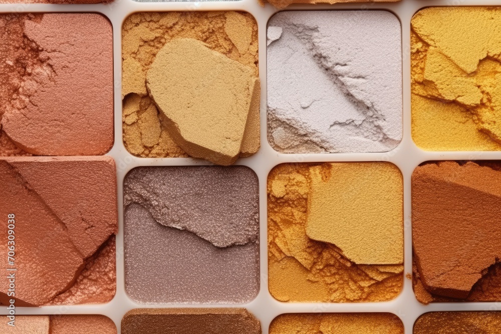 Fototapeta premium Eyeshadow palette. Close-up. Beauty concept