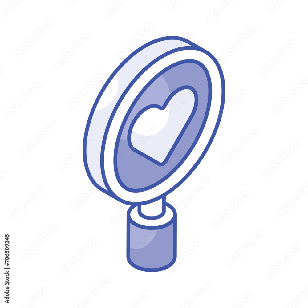 Visually perfect icon of love search in trendy style, vector of finding love Visually perfect icon of love search in trendy style, vector of finding love