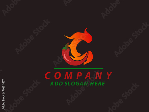 Spicy Pepper logo designs concept vector, Red Hot Chili logo designs template.