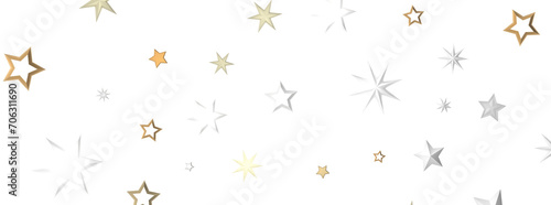 Stellar Christmas Drift  Radiant 3D Illustration Showcasing Descending Holiday Stars in Motion