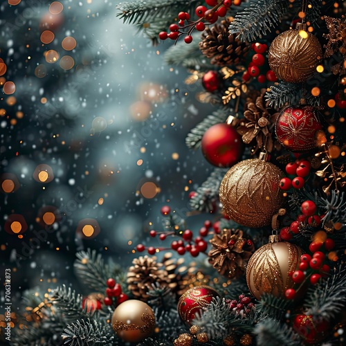 Beautiful Celebratory Christmas Background  White Background  Illustrations Images